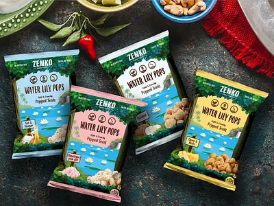 zenko snacks packaging design creativedesign graphic design packaging design packagingdesigncompany pillow pouch packaging design productdesign snack packaging design snack pouch packaging design snacks