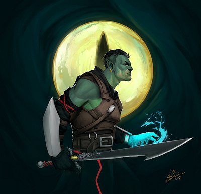 Fjord - Critical role character character design colorful art design illustration photoshop