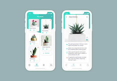 Plant Care App - Work in Progress app design icon ios iphonex plant ui user experience ux