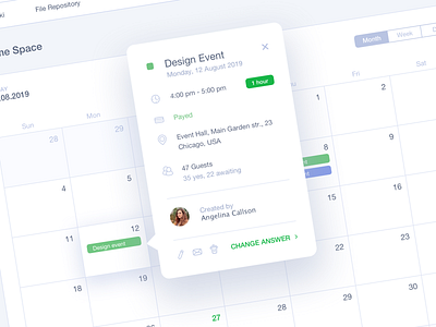 #DailyUI #016 Pop-Up/Overlay 016 app calendar calendar design dailyui dashboad design education event inspiration interface menu overlay planning popup schedule tabs ui ux web