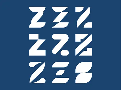 ZZZ Logo Concept Design branding clean design flat graphic icon identity letter logodesign logomaker logos type typography vector