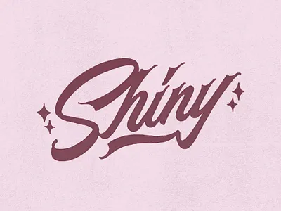 Shiny calligraphy custom type custom typography design graphic design illustration lettering logo logo design logotype typeface typography typography logo