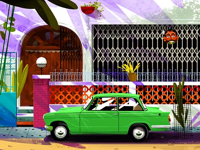 Retro beauties_VI beauty car design digital art digital illustration dribble home illustration illustrator old fashioned photoshop