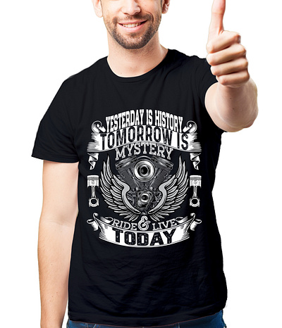 Complex T-Shirt Design motorcycle ride live