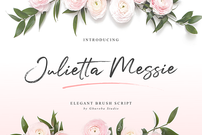 Julietta Messie | Elegant Brush Script branding brush script design fonts handwritten invitation logo typeface typography