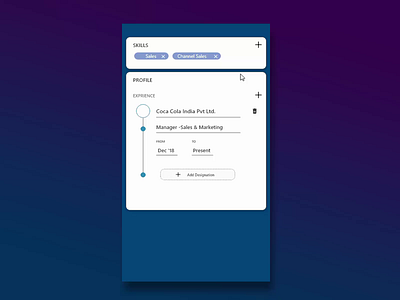 Profile Update Interaction app flat illustration minimal ui ui component ui design ui elements ux ux design website