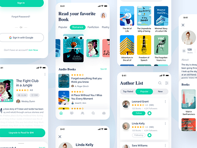 EBook Application app author bookapp bookapplication bookseller dribbble best shot ebook ebook design ebooks ecommerce mobile news product design productdesign reading story typography ui ux web design