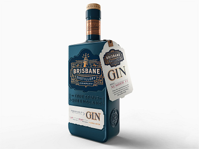 Brisbane Distillery Branding and Package – 1 brand design brand identity branding decorative design gin hand lettering illustration logo luxury type typography