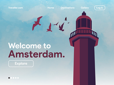 Travel website ui adobe xd daily ui design illustration travel travelling ui ui ux ui 100day ui design ui inspiration vector web design