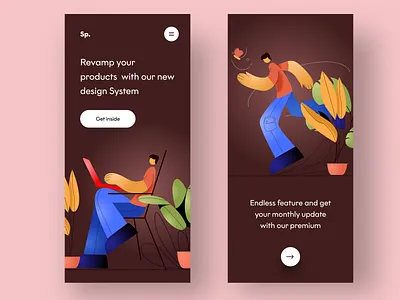 design system banner butterfly design dribbbble enter get inside illustration illustration art illustrations logo mobile plants ps sudhan typography ux web