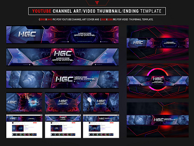 Youtube Channel Art/Video Thumbnail and Ending Video Template alien cyberpunk dubstep edm electro esport futuristic graphicdesign illustration music photoshop template youtube youtube banner youtube channel youtube intro youtuber