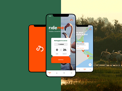 Rideme.it app creativity design development logo react native sketch ui ux website