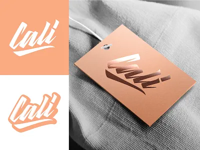 Cali - Full Lettering Project for Clothing Brand branding calligraphy clothing design fashion font free hand lettering identity lettering logo logotype mark packaging script sketches streetwear type typo typography