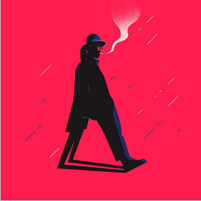 Scapegoat Noir 2d allevato animation detective illustration logo noir pedro sugar blood ui vector