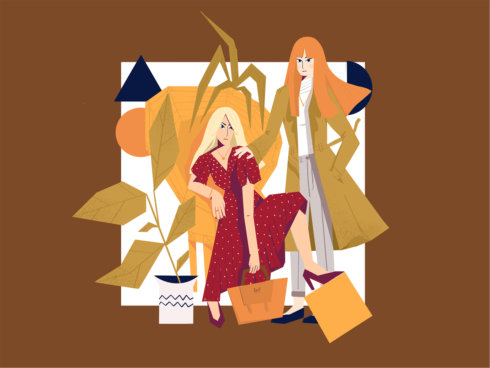 Big Little Lies animation big little lies characterdesign fashion gif hair illustration wind women