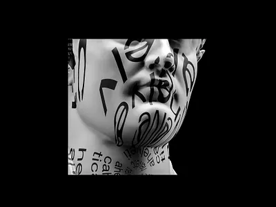 eticahelv poleonna 3d 3d art design illustration sculpture typography