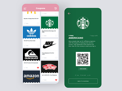 Daily UI #61 | Redeem Coupon concept coupon code coupon codes coupons daily ui daily ui 061 daily ui challenge dailyui dailyuichallenge discount discount code ecommerce interface redeem redeem coupon redeemer redesign starbucks ui ux