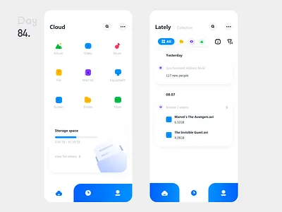 Cloud Disk 100days app app interface app ui cloud interface ui 云 工具类 工具类app 网盘