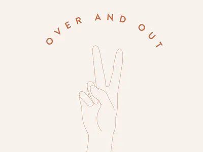 Over and Out Graphic graphic illustration