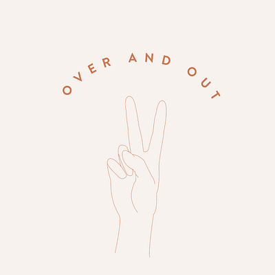 Over and Out Graphic graphic illustration