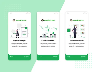Mamikos Onboarding Redesign adobe illustrator adobe xd app app design mamikos onboarding redesign ui design