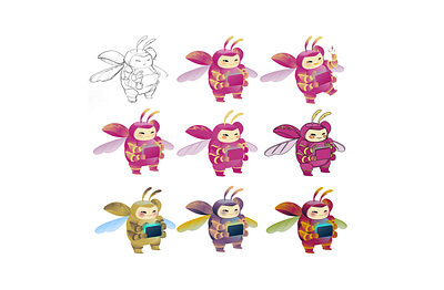 SmartBug artwork avatar bug character design illustration sketch tablet vector vectorart