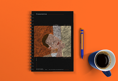 Connotation image book cover cover cover design design illustration modern typogaphy vector