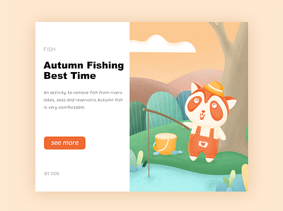 fishing animal fishing holiday illustration