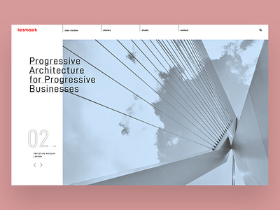 Larsmaark architecture architecture landingpage minimalist web webdesign website