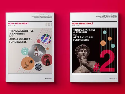 Now New Next magazine branding design illustration logo minimal type typography