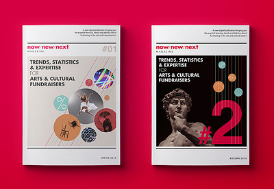 Now New Next magazine branding design illustration logo minimal type typography