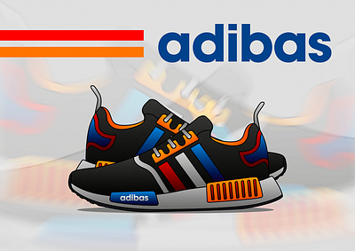 Zapatillas adibas | Vector Illustration adibas adidas originals chromatic creative design designs dribbble flat graphic minimal shoes vector vector art vector illustration