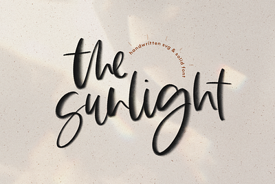 the sunlight fonts fun fonts handlettering script svg font