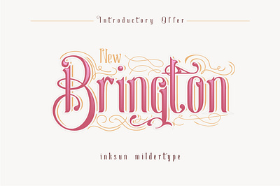 New Brington cute fonts fun fonts handlettering handwritten lettering logo script typeface typography