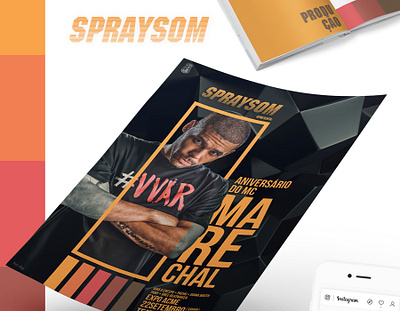 SPRAYSOM brand brand design brand identity branding design event events music poster poster design