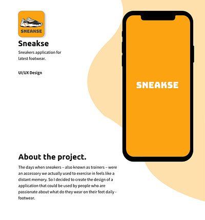 Sneakse - latest footwear application app design ui ux