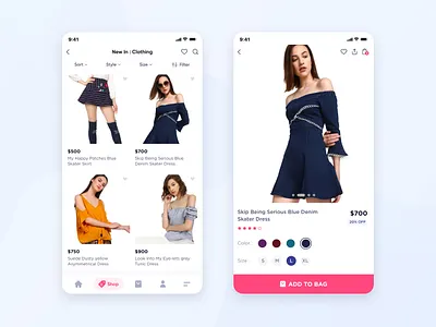 Fashion app behance branding clean clothes clothing design dribbble ecommerce fashion flat graphic design ios mobile shop shopping store typography ui user inteface