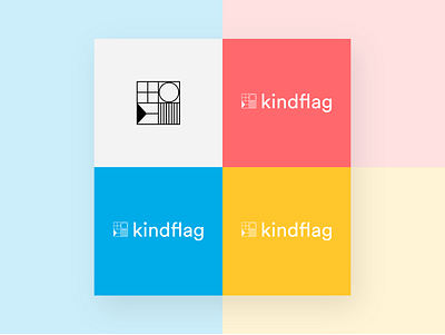Logo and color exploration for kindflag brand design brand identity branding logo logo design palette portfolio