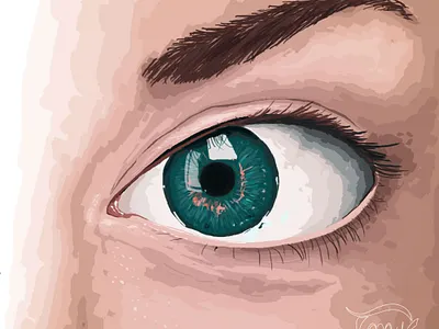 Detail Eye art artwork design detail digital art digital painting digitalart eye eyes green illustration look paint photoshop