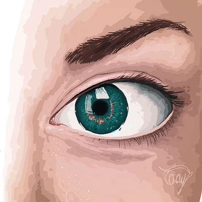 Detail Eye art artwork design detail digital art digital painting digitalart eye eyes green illustration look paint photoshop
