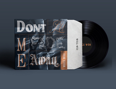 Don't Let Me Fade Away Lettering design graphic design grid illustration lettering music procreateapp texture