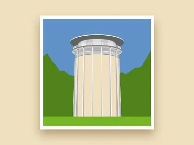 Formsaachen Aachen Drehturm Belvedere Illustration aachen architect architecture architecture design award winning branding germany ifdesignaward illustration vector