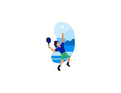 Some minimalist sports #6 2d blue design illustration ilustracion minimalist sport vector