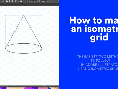 How to create isometric grid and isometric shapes 3d 3d art branding free graphic design graphic art how to illustration isometric isometric art isometric design isometric draw isometric projection isometric tutorial minimal tutorial vector