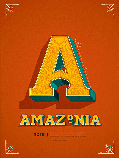 Amazonia Typography design doodle doodleart illustration type typography