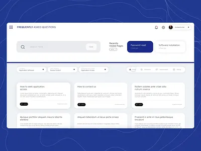 FAQ page concept faq interaction interface ui uiux uxdesign web app
