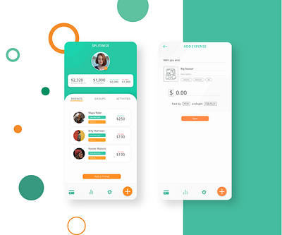 Splitwise Redesign Concept app design iphone money redesign redesign concept split splitwise ui xs