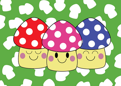 Mushrooms argentina cute cute art design illustration mushroom mushrooms vector