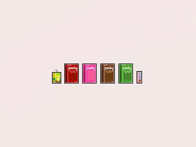 Snacks illustration pixel pocky snacks