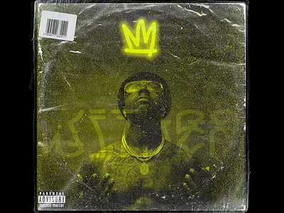 'Wither' aesthetic album art cover art design grime grunge grunge texture hiphop illustration king mockup photoshop texture trending vector